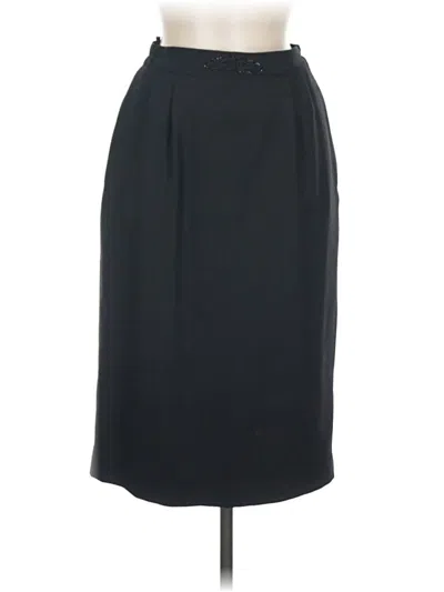 Pre-owned Unbranded Wool Skirt In Black