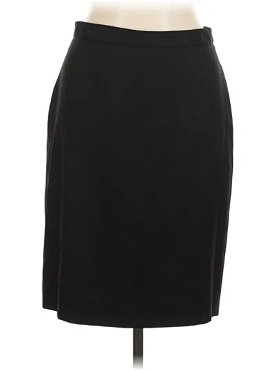 Pre-owned Unbranded Wool Skirt In Black