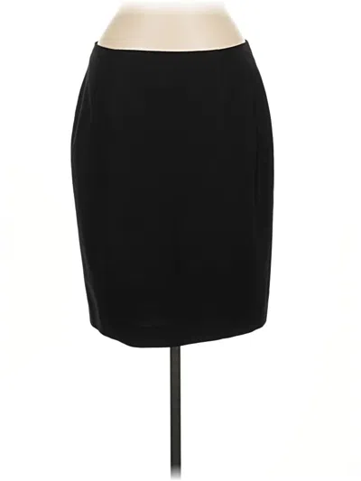 Pre-owned Unbranded Wool Skirt In Black