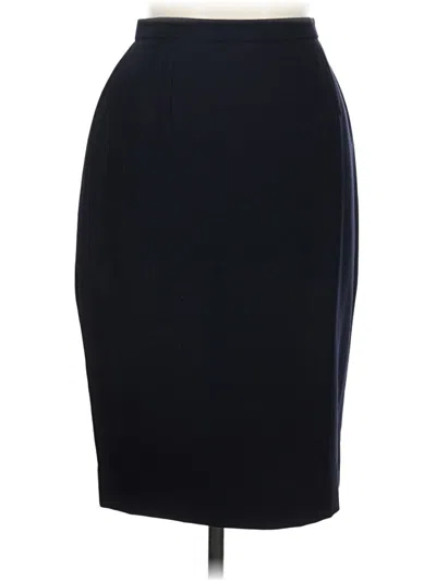 Pre-owned Unbranded Wool Skirt In Black