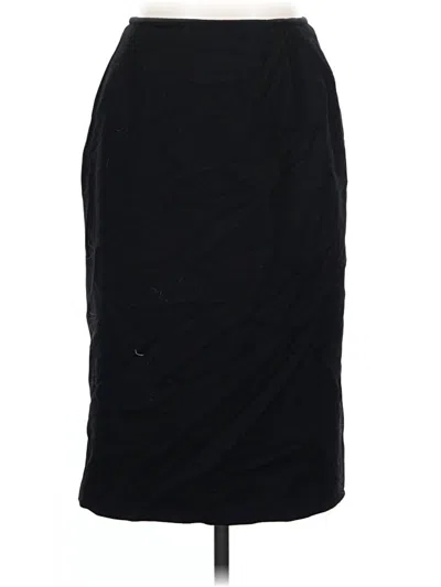 Pre-owned Unbranded Wool Skirt In Black