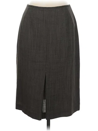 Pre-owned Unbranded Wool Skirt In Gray