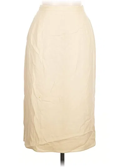 Pre-owned Unbranded Wool Skirt In Ivory