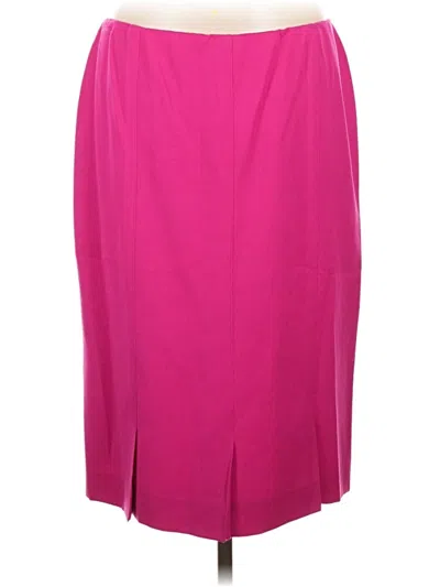 Pre-owned Unbranded Wool Skirt In Pink