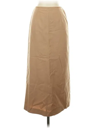 Pre-owned Unbranded Wool Skirt In Tan