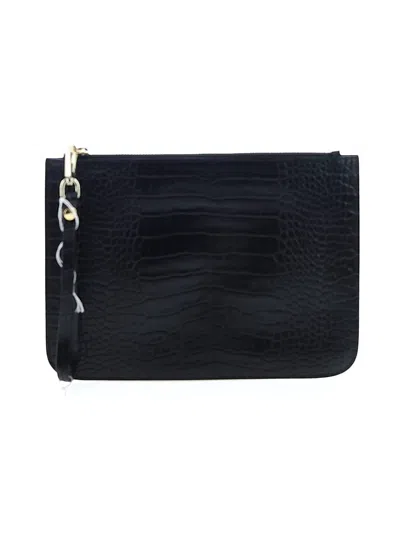 Pre-owned Unbranded Wristlet In Black