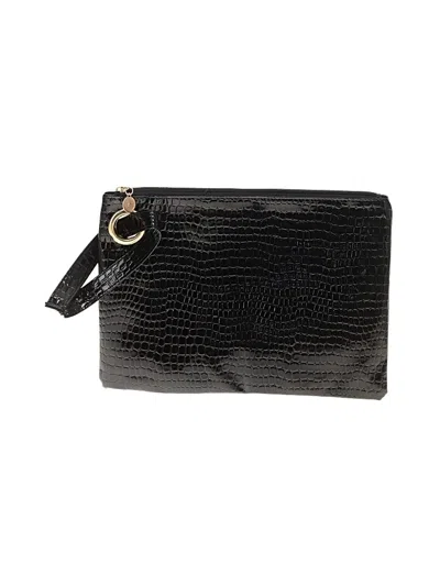 Pre-owned Unbranded Wristlet In Black