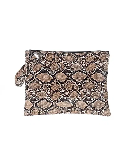 Pre-owned Unbranded Wristlet In Brown