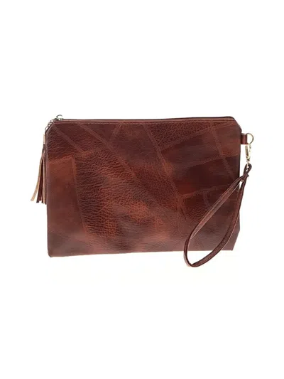 Pre-owned Unbranded Wristlet In Brown