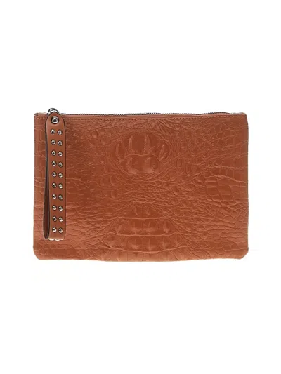 Pre-owned Unbranded Wristlet In Brown