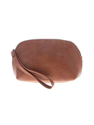 Pre-owned Unbranded Wristlet In Brown