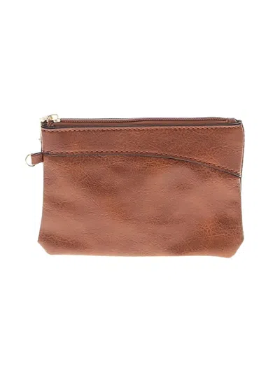 Pre-owned Unbranded Wristlet In Brown