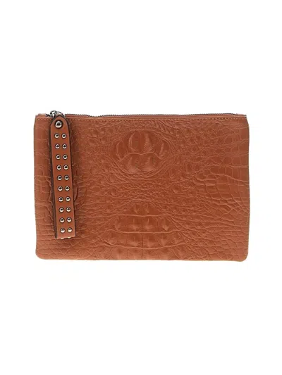 Pre-owned Unbranded Wristlet In Brown