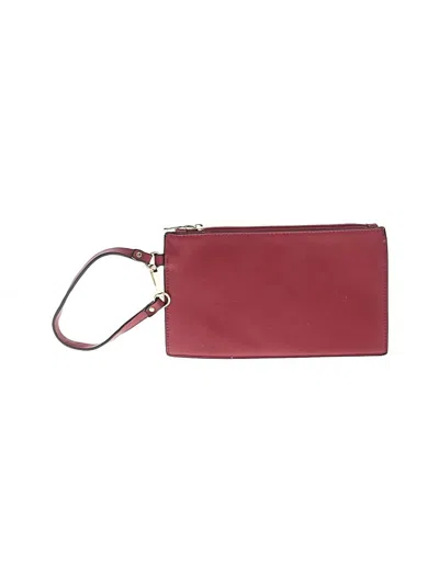 Pre-owned Unbranded Wristlet In Burgundy