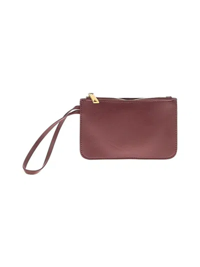 Pre-owned Unbranded Wristlet In Burgundy
