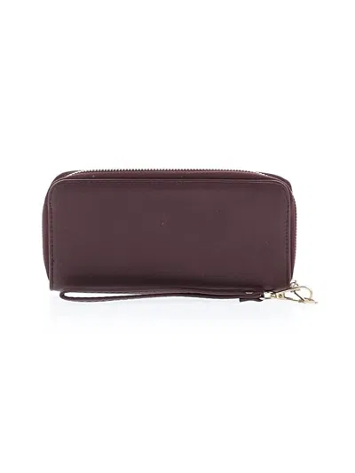 Pre-owned Unbranded Wristlet In Burgundy