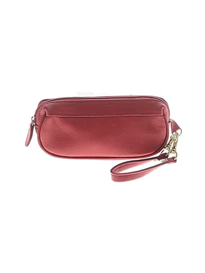 Pre-owned Unbranded Wristlet In Burgundy