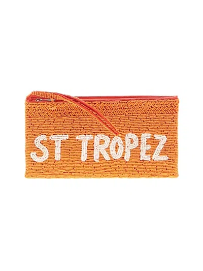 Pre-owned Unbranded Wristlet In Orange