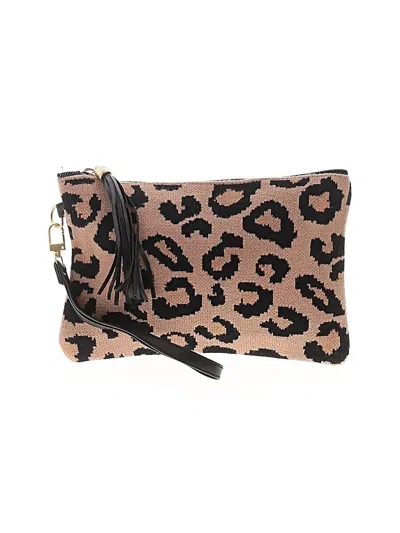 Pre-owned Unbranded Wristlet In Tan