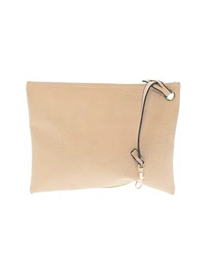 Pre-owned Unbranded Wristlet In Tan