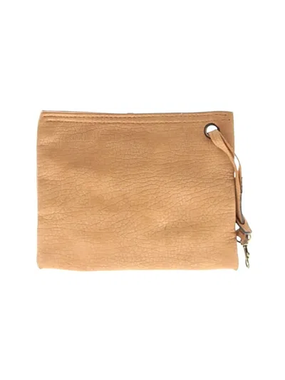 Pre-owned Unbranded Wristlet In Tan