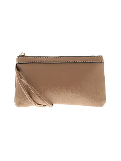 Pre-owned Unbranded Wristlet In Tan