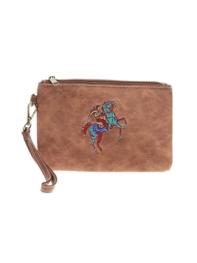 Pre-owned Unbranded Wristlet In Tan