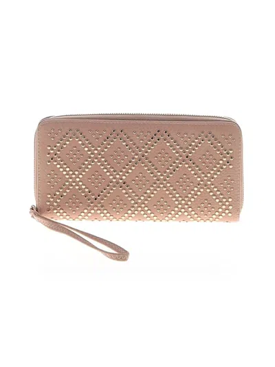 Pre-owned Unbranded Wristlet In Tan