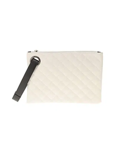Pre-owned Unbranded Wristlet In White