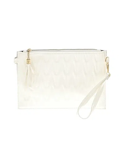 Pre-owned Unbranded Wristlet In White
