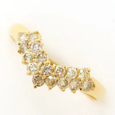 Pre-owned Unbranded Yellow Gold Yellow Gold (18k) Band Ring () In Multi