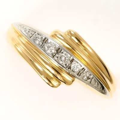 Pre-owned Unbranded Yellow Gold Yellow Gold (18k) Platinum 900 Band Ring ()