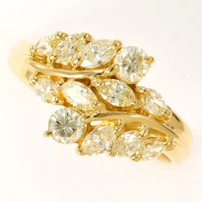Pre-owned Unbranded Yellow Yellow Gold Yellow Gold (18k) Band Ring () In Multi