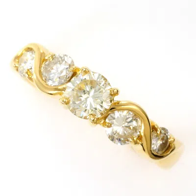 Pre-owned Unbranded Yellow Yellow Gold Yellow Gold (18k) Band Ring () In Multi