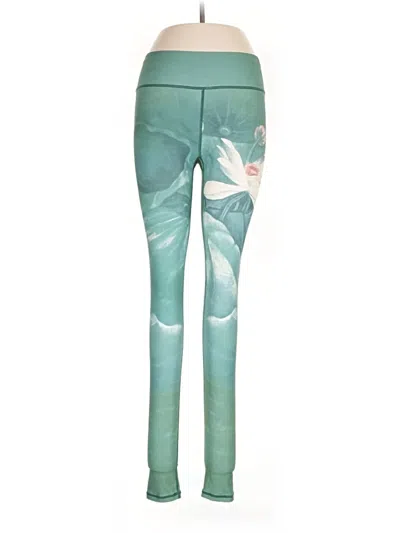 Pre-owned Unbranded Yoga Pants In Green