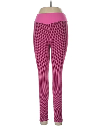 Pre-owned Unbranded Yoga Pants In Pink