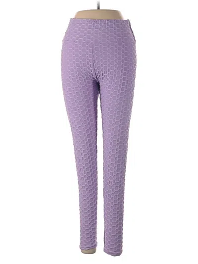 Pre-owned Unbranded Yoga Pants In Purple
