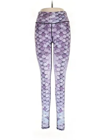 Pre-owned Unbranded Yoga Pants In Purple