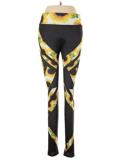 Pre-owned Unbranded Yoga Pants In Yellow