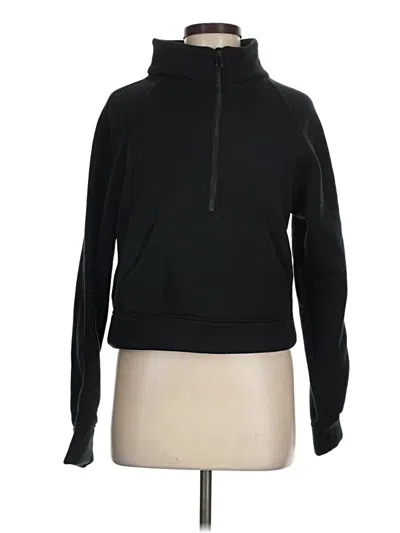 Pre-owned Unbranded Zip Up Hoodie In Black
