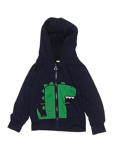 Pre-owned Unbranded Kids' Zip Up Hoodie In Blue