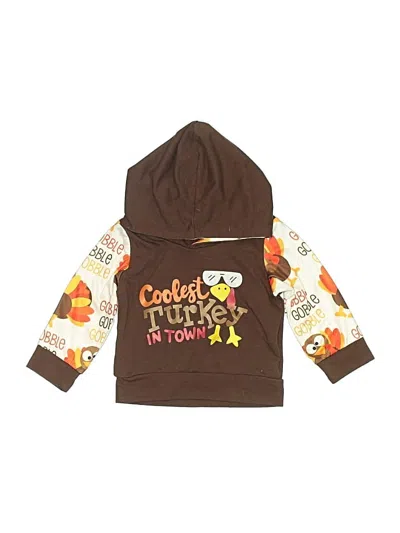 Pre-owned Unbranded Babies' Zip Up Hoodie In Brown