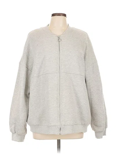 Pre-owned Unbranded Zip Up Hoodie In Gray