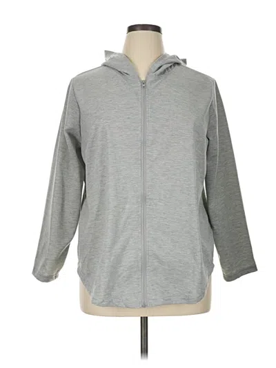 Pre-owned Unbranded Zip Up Hoodie In Gray