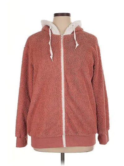 Pre-owned Unbranded Zip Up Hoodie In Pink