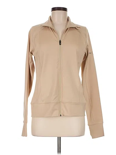 Pre-owned Unbranded Zip Up Hoodie In Tan