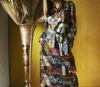 Unbreak.it Art Print Dress In Multi In Multi