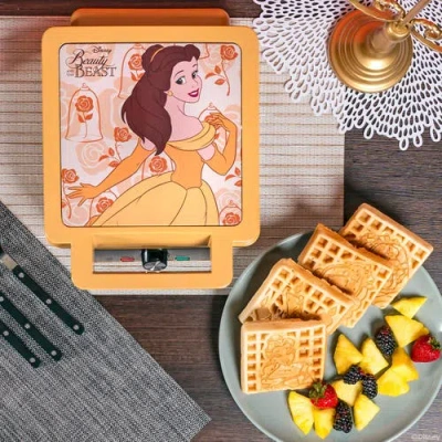 Uncanny Brands Beauty And The Beast Deluxe Waffler In Yellow