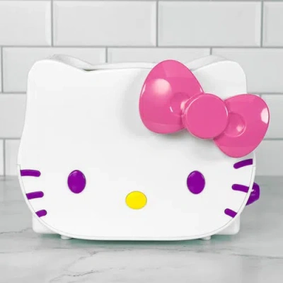 Uncanny Brands Hello Kitty 2-slice Halo Toaster In White