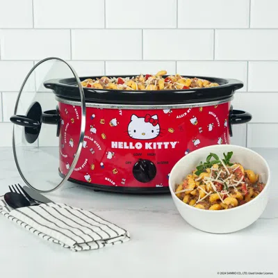 Uncanny Brands Hello Kitty 5qt Slow Cooker In Red